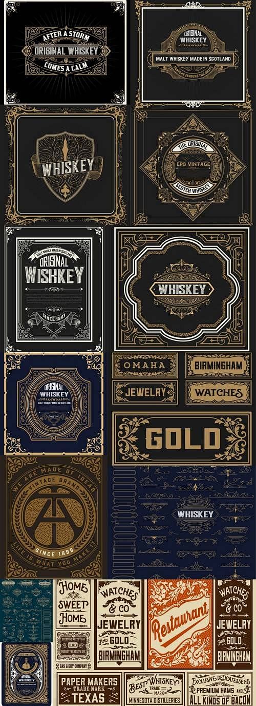 Whiskey Label with O...