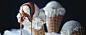 Vanilla ice cream cones