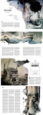 Editorial Design Inspiration Amazing way to place an image in a grid layout; lovely editing: 