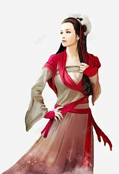 古代美女高清素材 中国风 人物 卡通 古代 古代美女 古风 唯美 手绘 美女 免抠png 设计图片 免费下载
