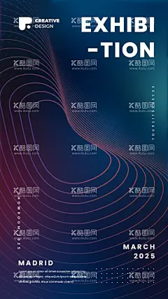 深色科技海报  - 源文件下载【酷图网】深色科技海报,蓝紫色渐变,深色科技背景,线条背景,科技背景,文字海报排版,文字排版