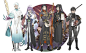 #轉推# #刀剣乱舞# 「同田貫、巴形薙刀、千子村正、太郎太刀、次郎太刀の洋装」太太更新！终于有大太兄弟了！次郎帅得婶婶差点没认出来啊啊！※P3-9是之前的系列整理ヽ(*´∀｀)ノ！ ​​​​