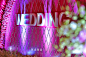 红色搭配蓝色灯光的大型婚礼-LikeWed婚礼博客