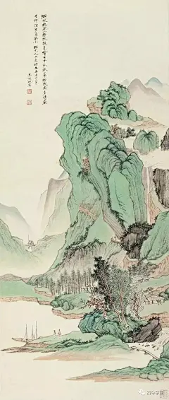 沈周山水画赏析（下）图片_国画山水图片素材-花瓣网