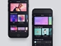 Home/Discover Night Mode For Music App music clean home dark night mode discover ui ux