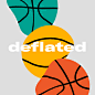 ilustracion basketball deflated melted flat simple ball Jorge Espinoza Costa Rica