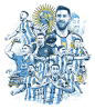 Argentina Anniversary 人物插画