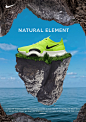 Nike natural element poster design