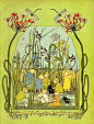 #给你颜色# 早，一组小精灵。 德国插画师 Sibylle von Olfers 作品。