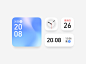 Icon & Clock And Calendar app branch date icon second surface time ui ux wallpaper watch week