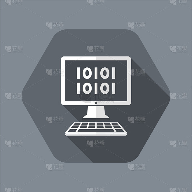 二进制代码-矢量web图标