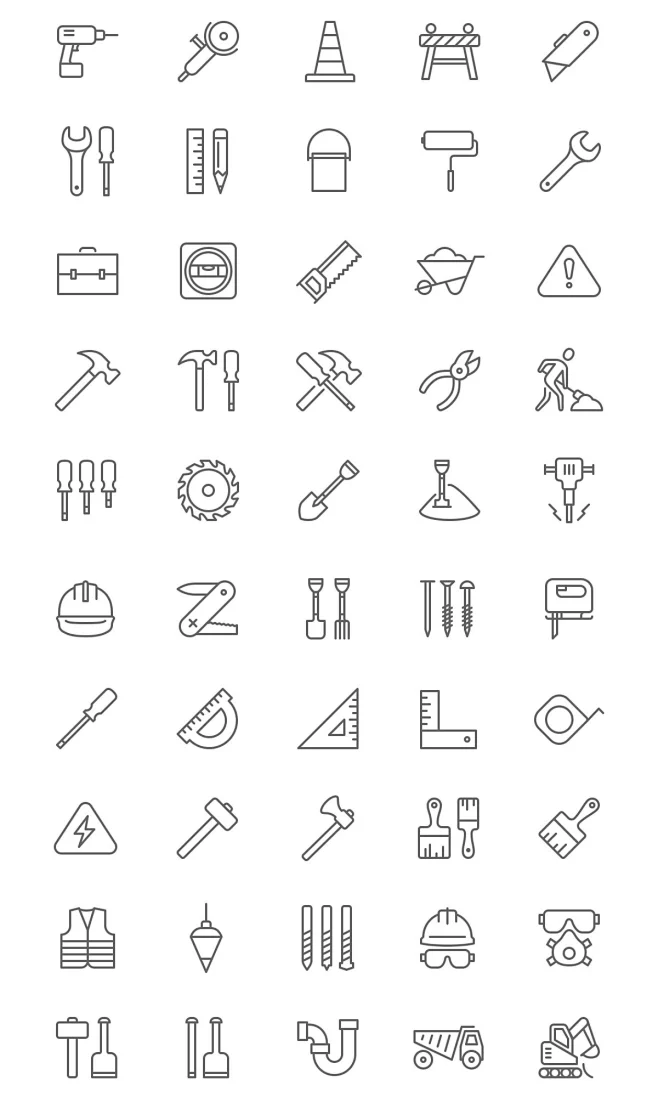 Construction Icon Set-花瓣网