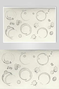 简笔画复古场景样机