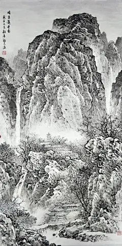著名山水画家——关福元作品欣赏_中国画研究院