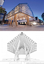 不仅中国，北欧的木构文化传统同样源远流长。曾经获得欧洲文化之都的挪威城市Sandnes到处可见各个历史时期的木屋，为了彰显城市的文化特色，他们还在市中心打造了一座具有雕塑感的现代木构“灯笼亭(Lantern Pavilion)”，由国际知名的Atelier Oslo与AWP建筑事务所共同设计。意向图 景观前线 访问www.inla.cn下载高清
