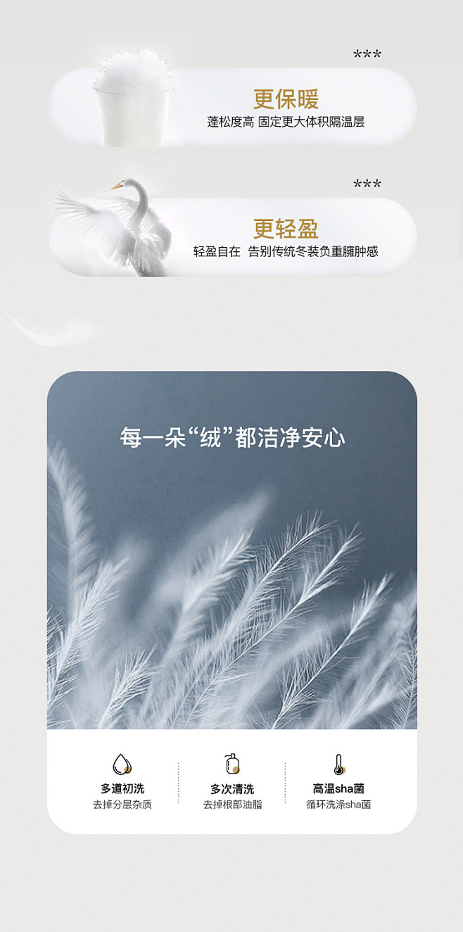 迪赛尼斯冬新款时尚气质白鸭绒立领中长款口...