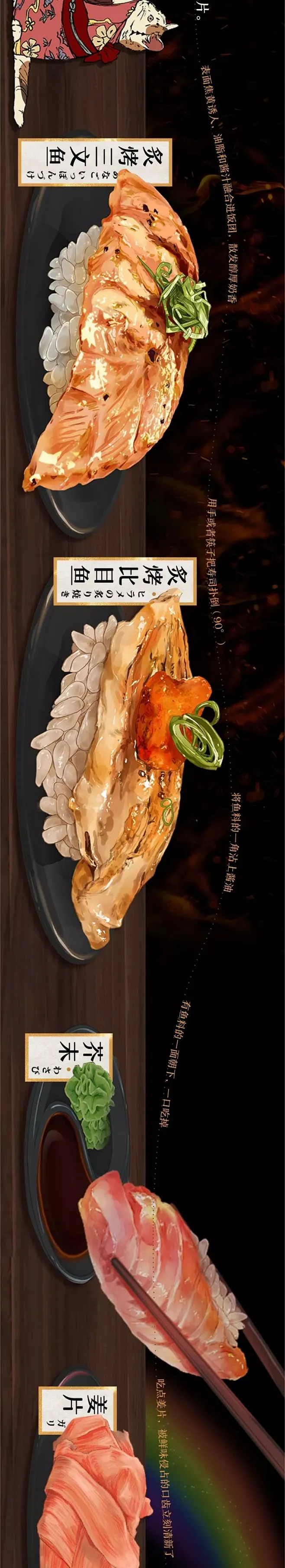 深夜食堂之寿司图鉴，这画得太诱人了！-花瓣网