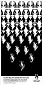 I have been really into looking at advertisements this six weeks. I like how this designs illusion carries your eye from the top of the page (with lots of penguins) to the bottom of the page (with one penguin). The message behind this design was cleverly 