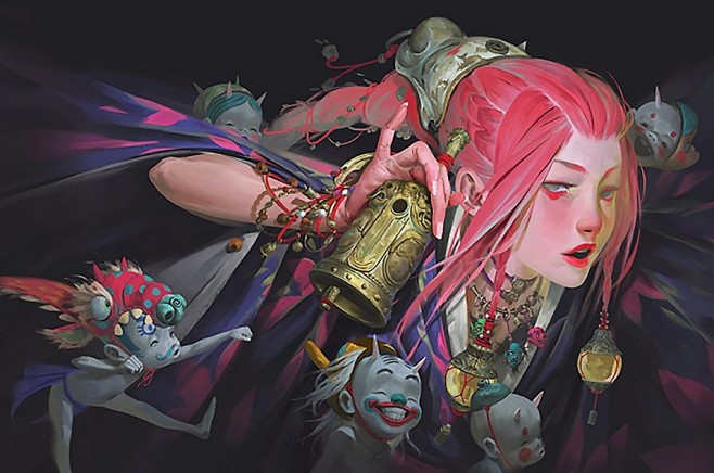 马来西亚的插画师ZEEN CHIN作品欣...