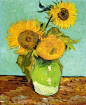 Sunflowers - Vincent van Gogh, 1888, Oil