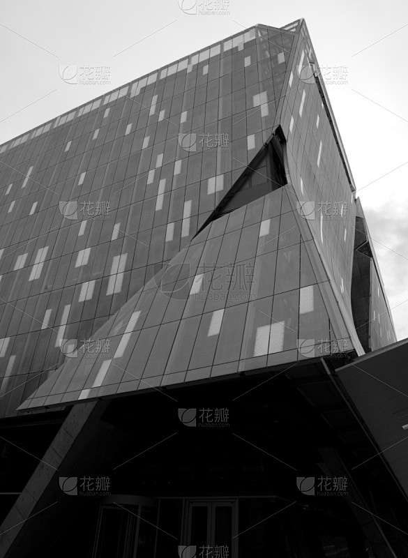 现代建筑业纽约州黑白图片建筑组图垂直画幅太阳能电池板外立面无人