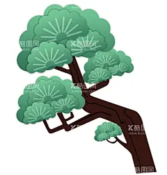 松树  - 源文件下载【酷图网】青松,松树,松树青松,国画松树,松树国画,山水画青松,轻松山水画,国画,山水画,设计,文化艺术,绘画书法,