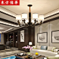 现代新中式客厅吊灯简约中国风卧室餐厅书房复古家用大气个性大厅