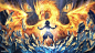 龙 魔法 骷髅 怪物 魔物 龙魂战记 欧美 魔幻 插画 CG 怪物 火焰 陨石 大场面 战斗 SPARK (@leejay520c062) | DrawCrowd