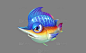 卡通 剑鱼（有动画）变色 变异 海洋鱼类 箭鱼 旗鱼 - 综合模型 蛮蜗网