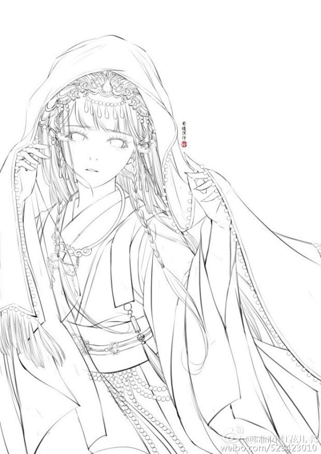 【线稿大部分是古风】542张-线稿时代-...