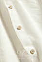 OZ奥芝 西班牙 古典淑女 立领 温润米色 特制真丝长袖衬衣 衬衫 原创 设计 新款 2013