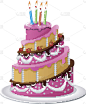 生日蛋糕的卡通