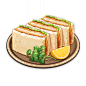Katsu Sandwich : Katsu Sandwich is a food item that the player can cook. The recipe for Katsu Sandwich is obtainable from Ryouko in Ritou for 2500 Mora. Depending on the quality, Katsu Sandwich increases the party's attack by 66/81/95 for 300 seconds. Lik