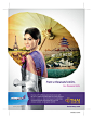  Thai airway "Touch"Print campaign : This print campaign promote Thai Airway route that support you that really want to be there and feel like one of destination the you go.