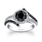 黑钻石订婚戒指 关注时尚 关注@MZ教你完美搭配