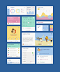 Colorful UI kit PSD源文件下载 - 提供国外资源源文件下载分享