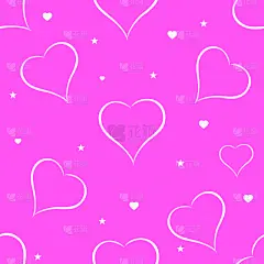 四方连续纹样,绘画插图,矢量,动物心脏,粉色背景,可爱的,华丽的,贺卡,纺织品,婚姻