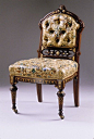 Herter Brothers rosewood side chair, c. 1860–70. Courtesy of the Met.