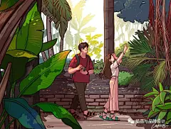 插画丨来自爱情的香甜味道，一起干了这碗狗粮！ : 60万插画师共同关注→插画与品牌设计