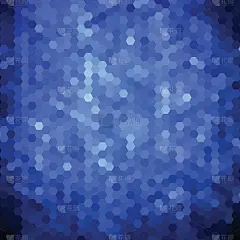 蓝色六边形。布局广告。摘要向量背景。每股收益10