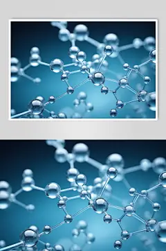 AI数字艺术医美液体泡泡分子3d医疗模型