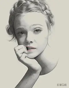 Kei Meguro 细腻的手绘女性人像插画欣赏 铅笔画 肖像插画 清新 水彩 时尚插画 手绘 人像插画 