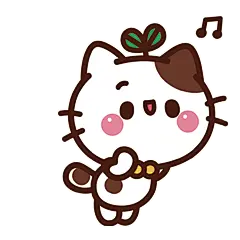 花园夜手绘【喵咕酱】BabyMiaogu 微信表情。动态V信商店下载。授权：{微博@夜谜飒} 原创/头像/萌物/猫/可爱/喵星人/日系卡通/简笔画/素材/