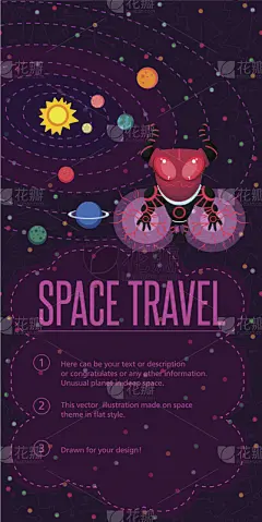 绘画插图,矢量,平坦的,空间探索,高雅,金星,火星,航天飞机,宇航员,漫画书