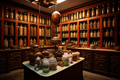 中草药中医药房摄影图