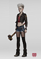 Post Apo Girl concept, Serge Birault : Quite ''realistic'' concept for my Post Apo Girls serie.
For the 3D modelers: feel free to use it (for personal use only :P). Don't ask for my permission, do a 3D version if you want :)
If you need references for the