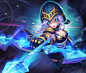 欧美Q版 原画 魔法 手枪