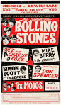 THE ROLLING STONES 1964 CONCERT HANDBILL.