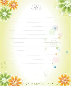 花边信纸渐变绿色花朵海报背景矢量图平面广告_新图网 https://ixintu.com 信纸素材 海报背景 渐变素材 素材海报 绿色渐变 绿色花朵 背景 花朵 花边 花边背景 矢量图