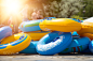 Inflatable boats and circles, aqua park by Andrea Obzerova on 500px
